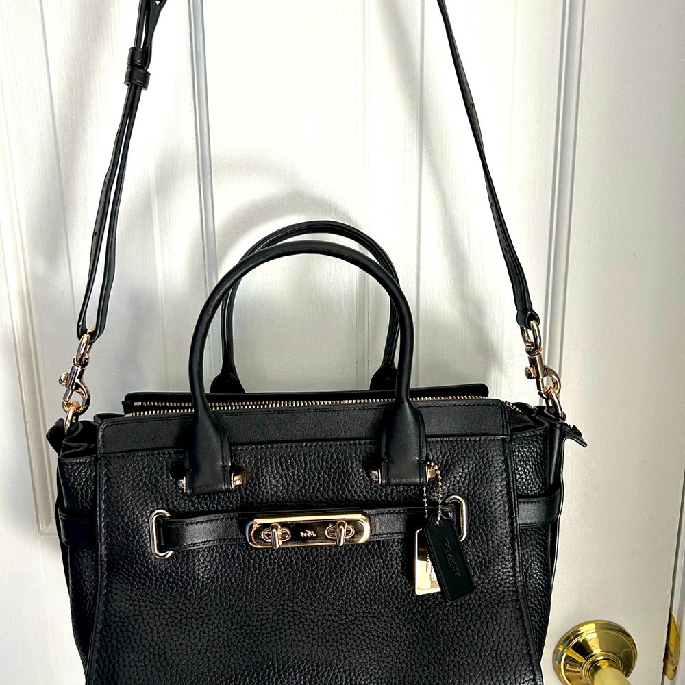 Coach Swagger Black Crossbody